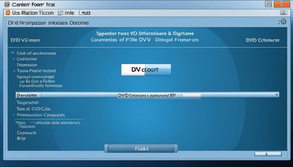 DVD Ripping Software Interface