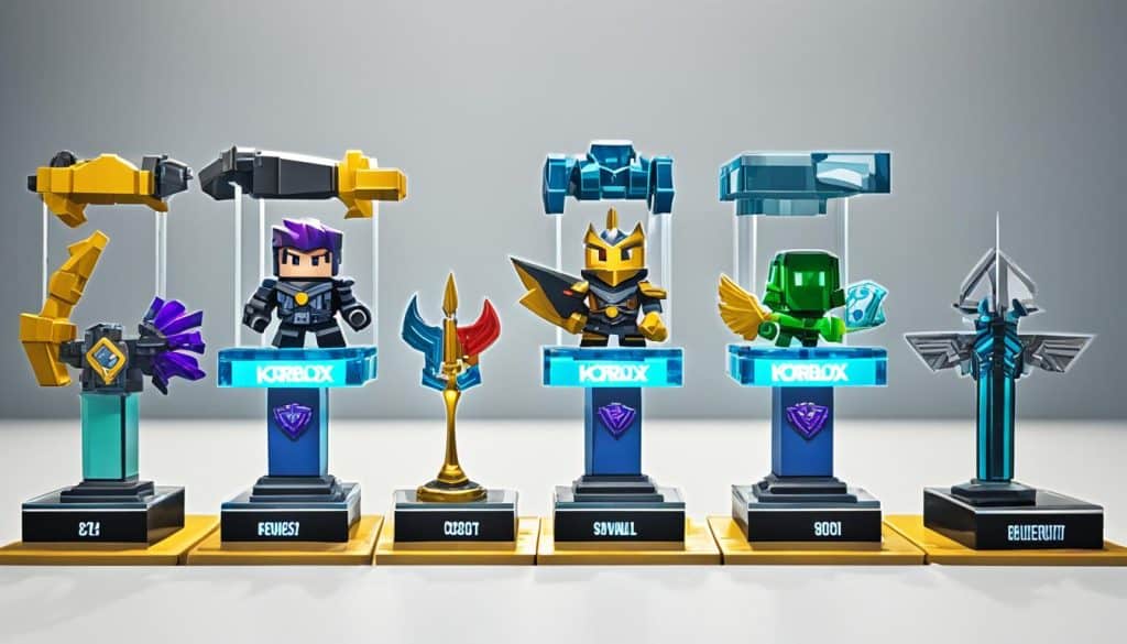 Korblox items showcase